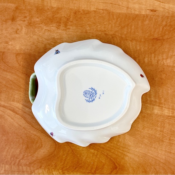 Vintage Herend Rothschild Birds Leaf Plate $220 - Picture 2 of 2